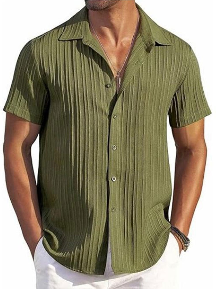 Camisa ejecutivo casual Muscle para hombre