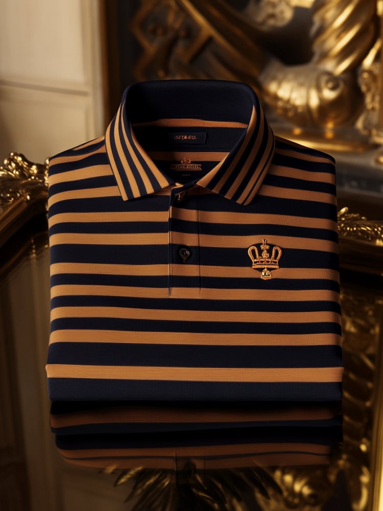 Camisa polo ejecutivo casual Button de manga corta para hombre