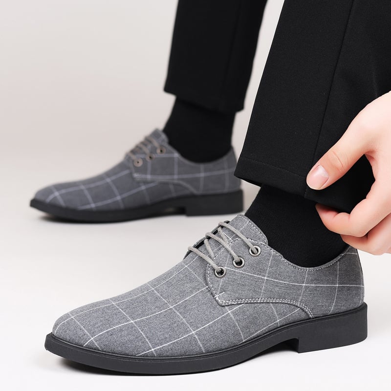 Zapatos a cuadros ejecutivo casual (Minimum Purchase Quantity: 2 Pairs) para hombre