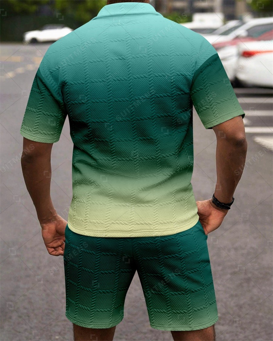 Camisa polo Simple Textured Summer Set 252 para hombre