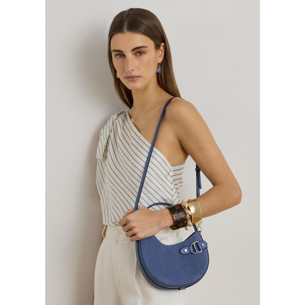 Suede Small Tasha Crossbody Bag - 1