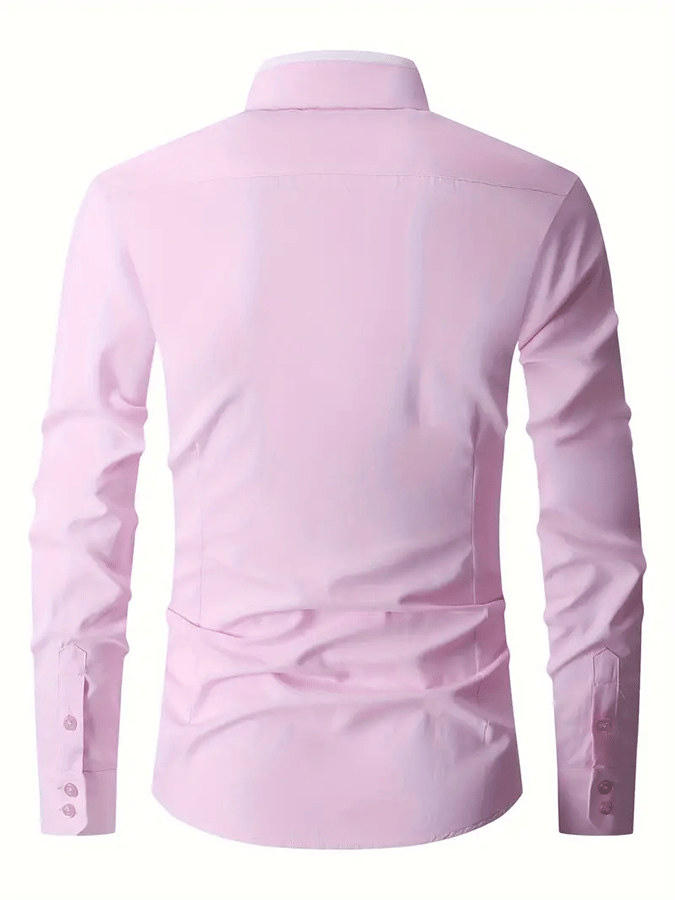 Camisa geométrico Design ejecutivo casual para hombre