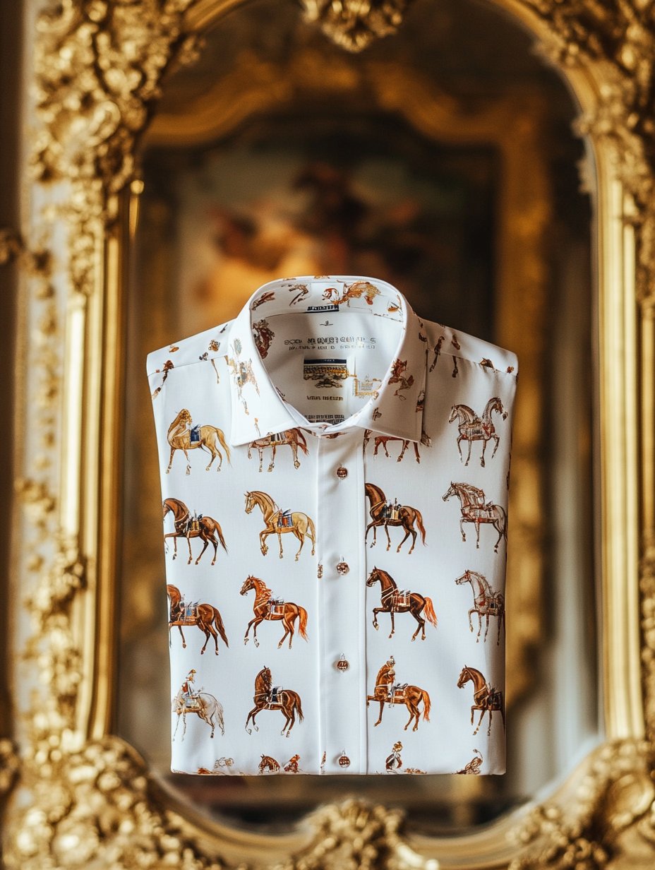Camisa Jockey de manga corta para hombre