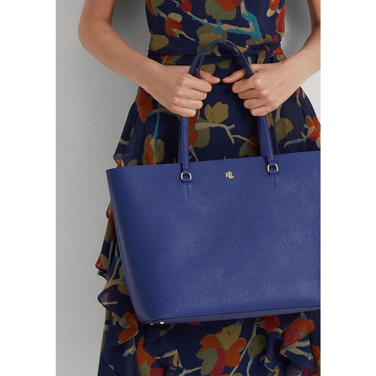 Crosshatch Leather Large Karly Tote Bag - 6