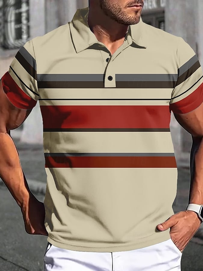 Camisa polo clásico casual ejecutivo de moda para hombre
