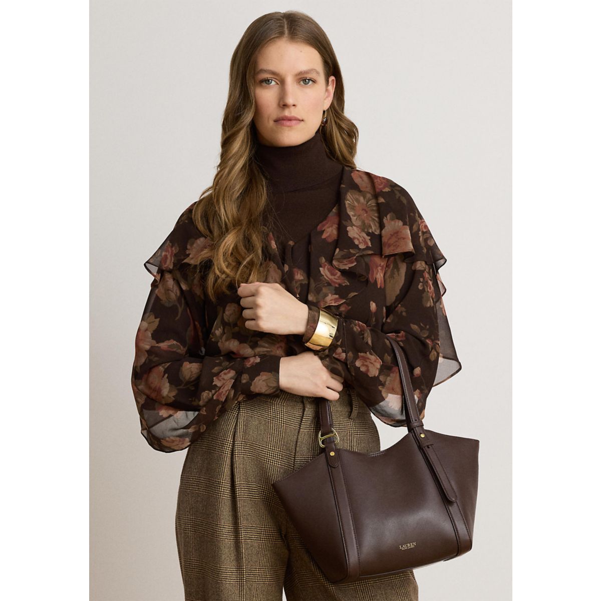 Nappa Leather Small Tasha Tote Bag - 1