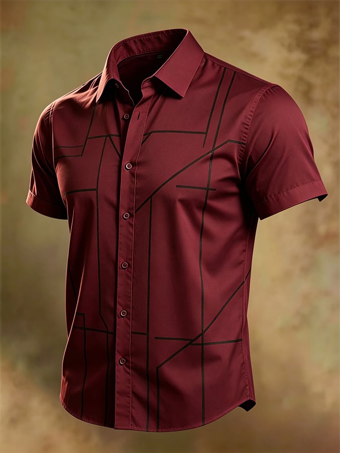 Camisa de manga corta ejecutivo para hombre