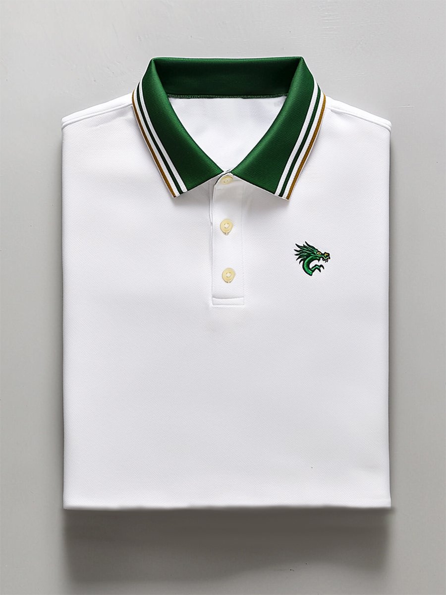 Camisa polo ejecutivo casual Button de manga corta para hombre