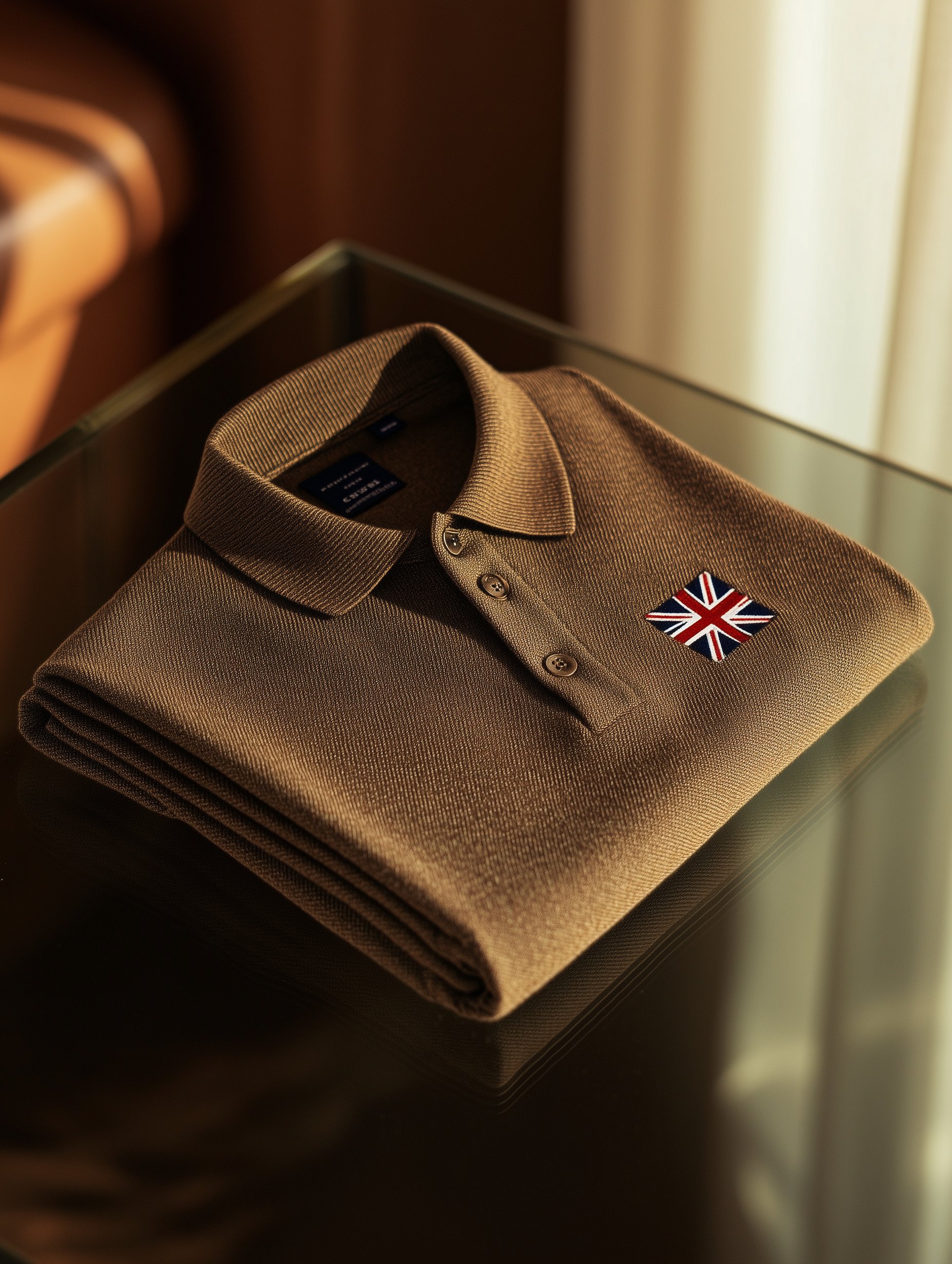 Camisa polo clásico ejecutivo Old Money Button de manga corta para hombre