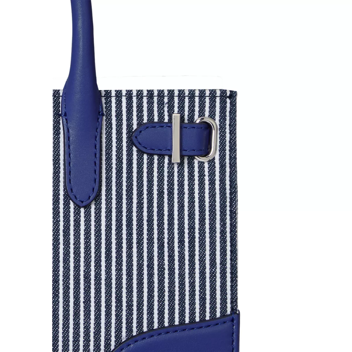 Striped Canvas Small Devyn Tote Bag - 4