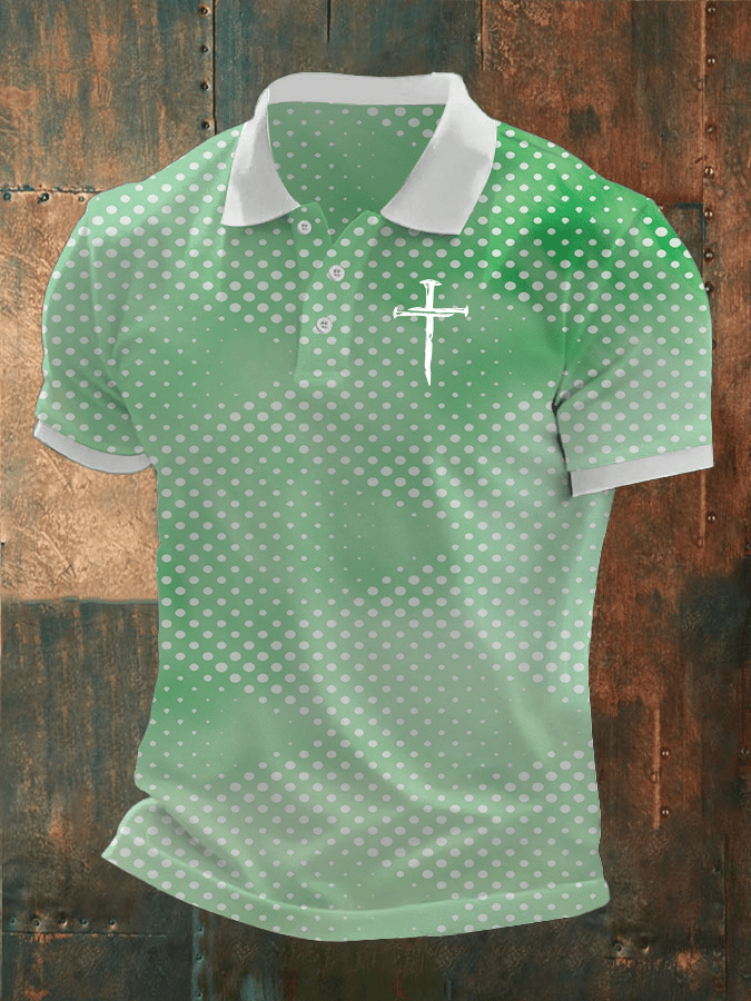 Camisa polo Faith estampado casual para hombre
