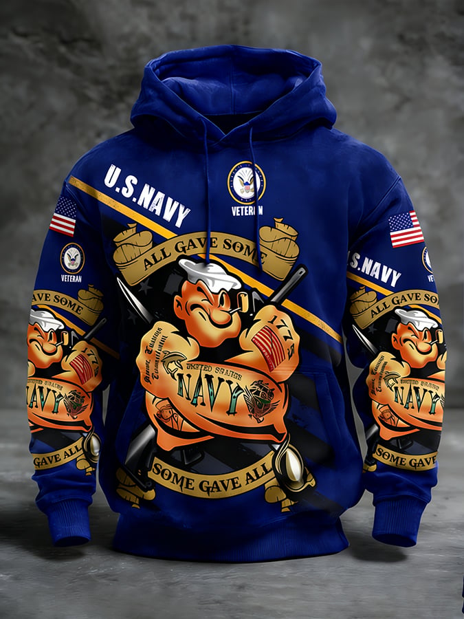 Sudadera winter patriotic hooded para hombre