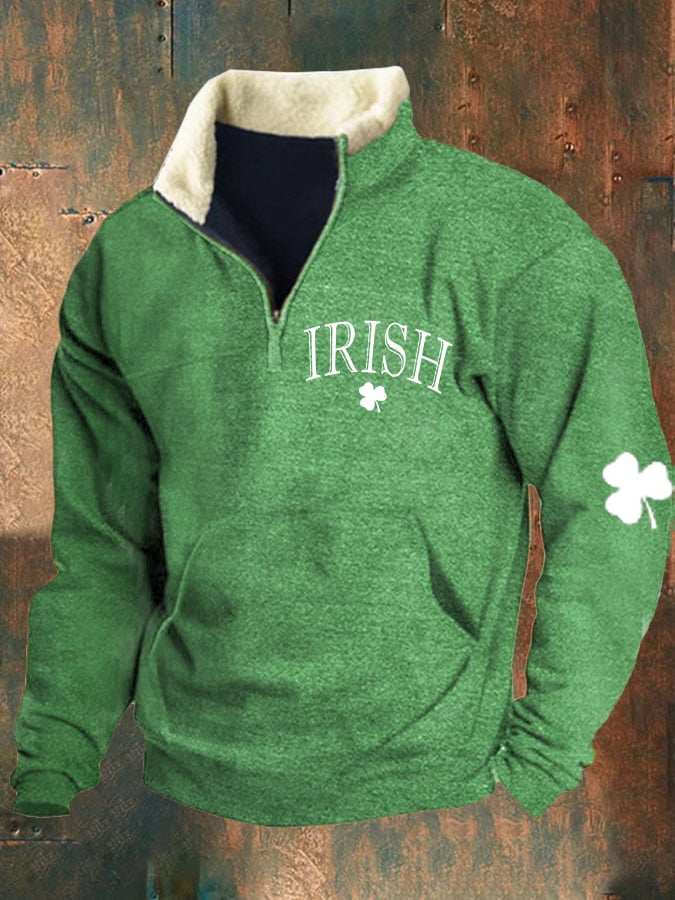 para hombre St. Patrick's Day Shamrock Print Sweacamiseta