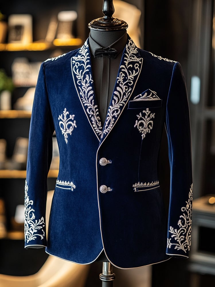 De lujo ejecutivo terciopelo sacos para hombre