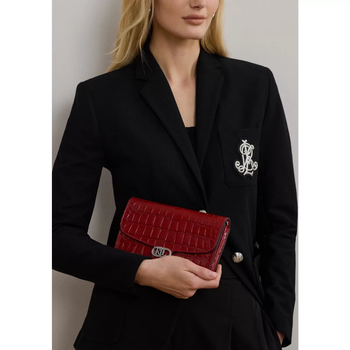 Croc Embossed Medium Adair Crossbody Bag - 2