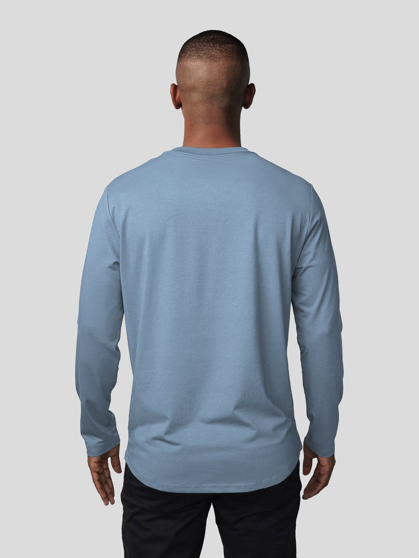 StaySmooth de manga larga Curve Hem Tee:clásico Fit