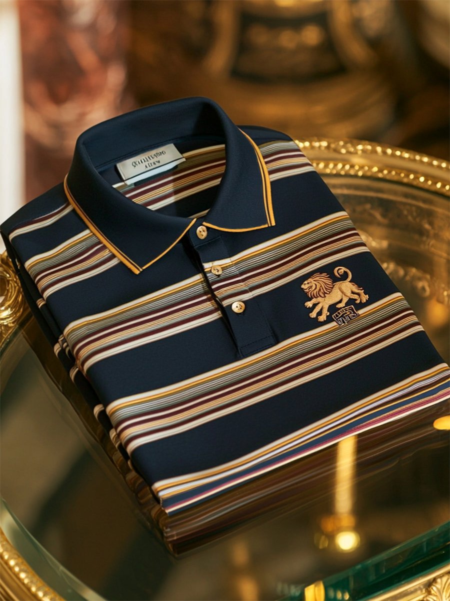 Camisa polo ejecutivo casual Button de manga corta para hombre