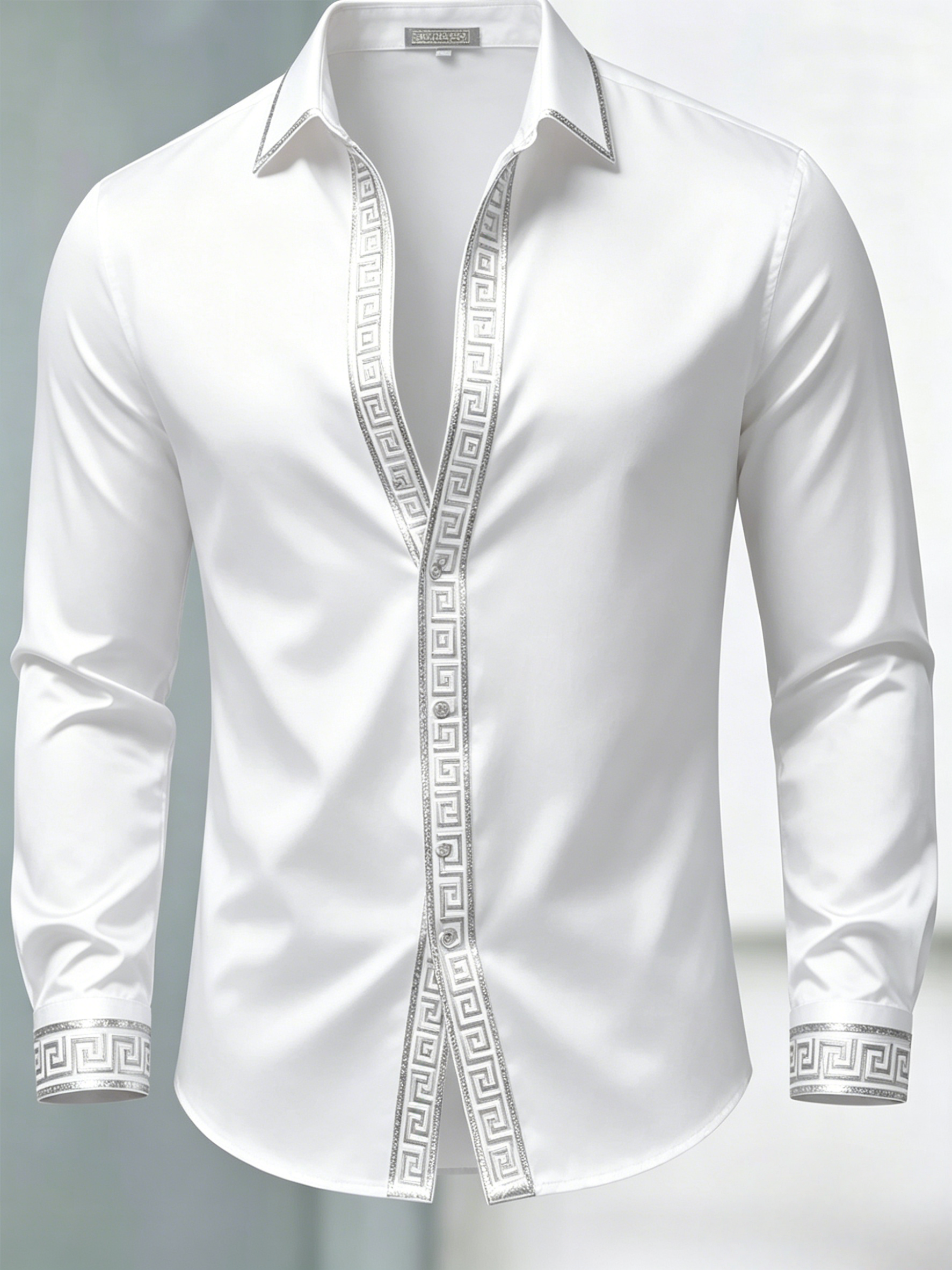 Camisa de lujo Gorgeous de manga larga para hombre
