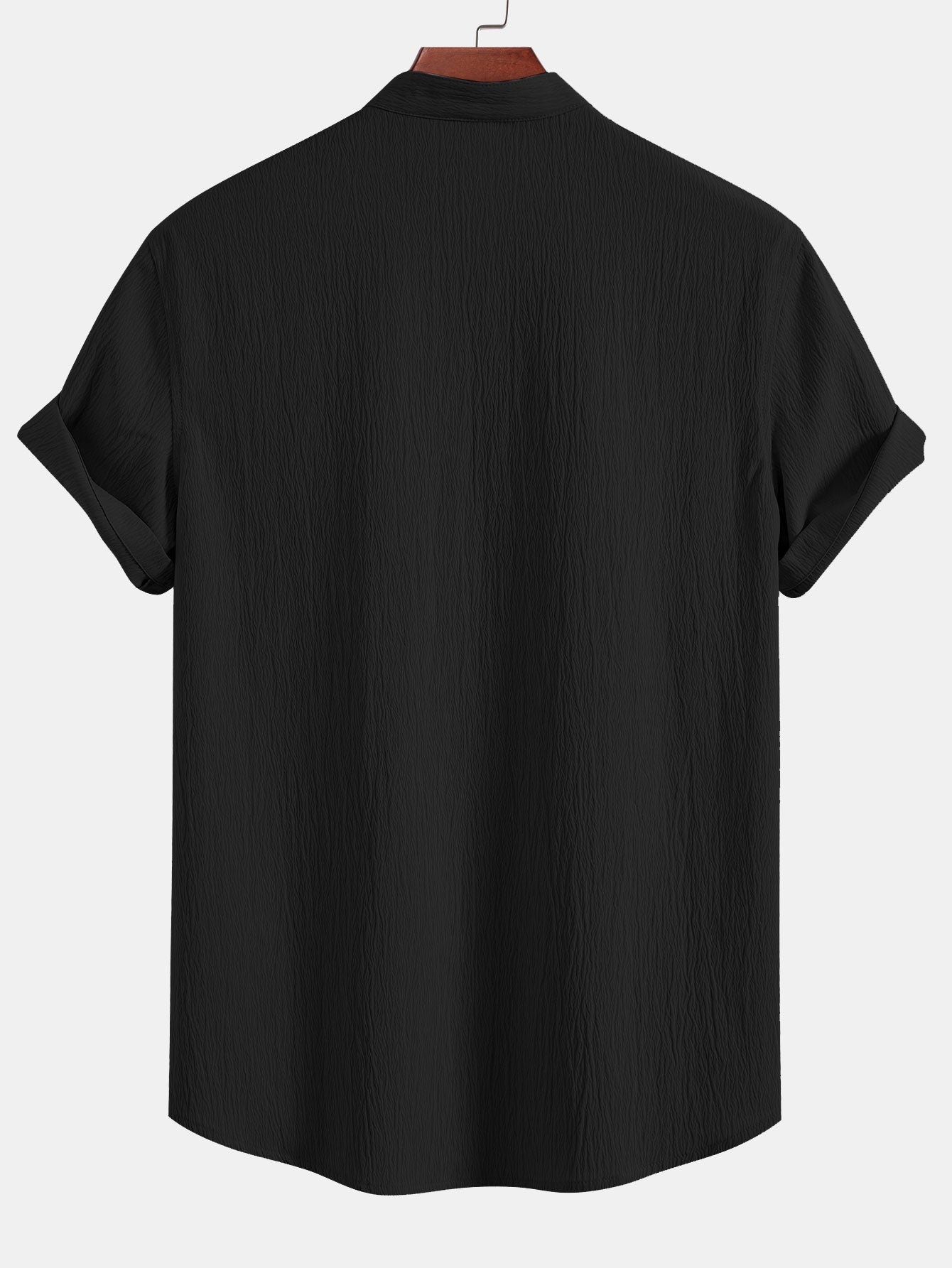 Camisa Crinkled Textured V Neck