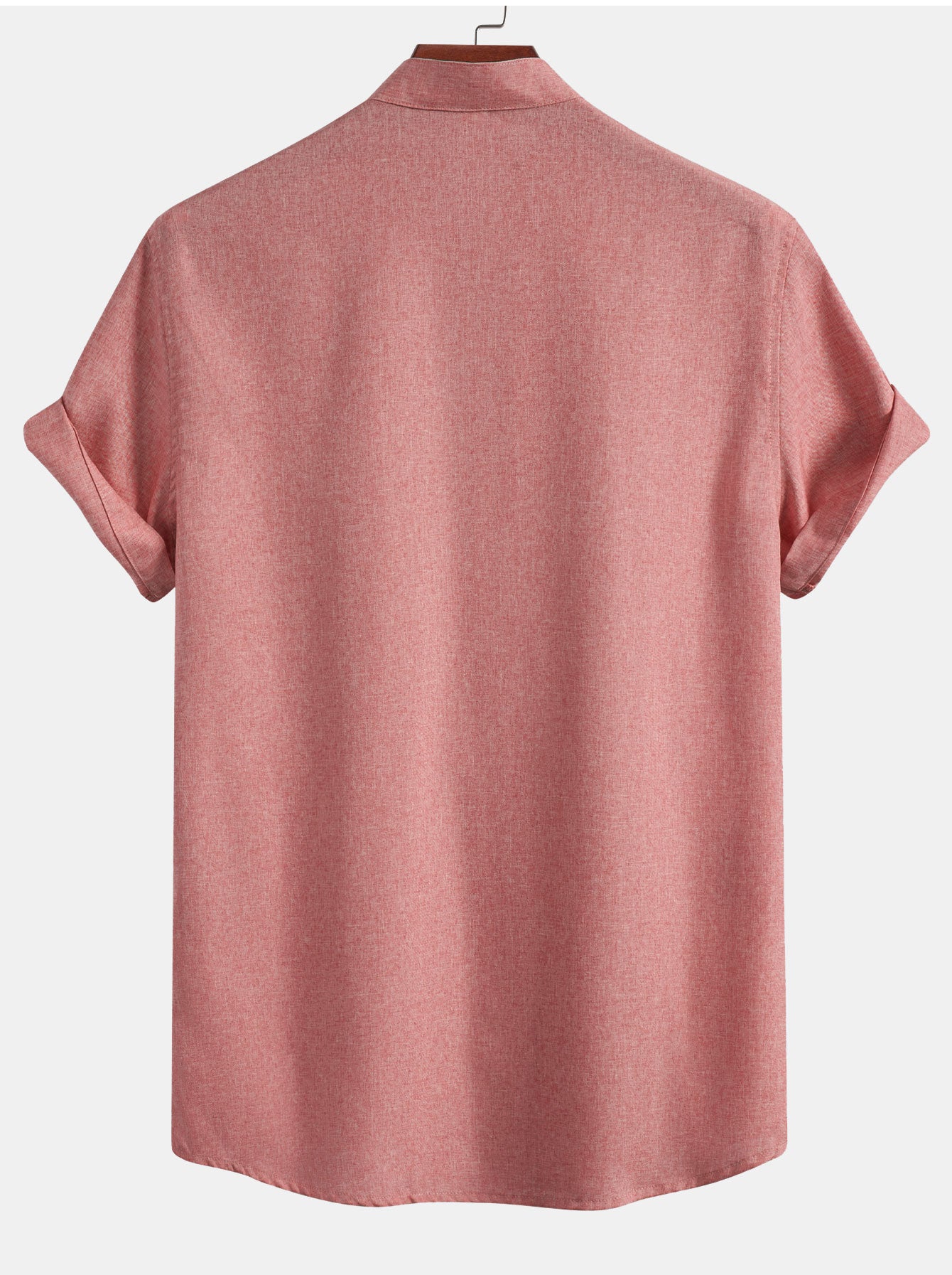 Camisa Contrast Pocket Stand Collar