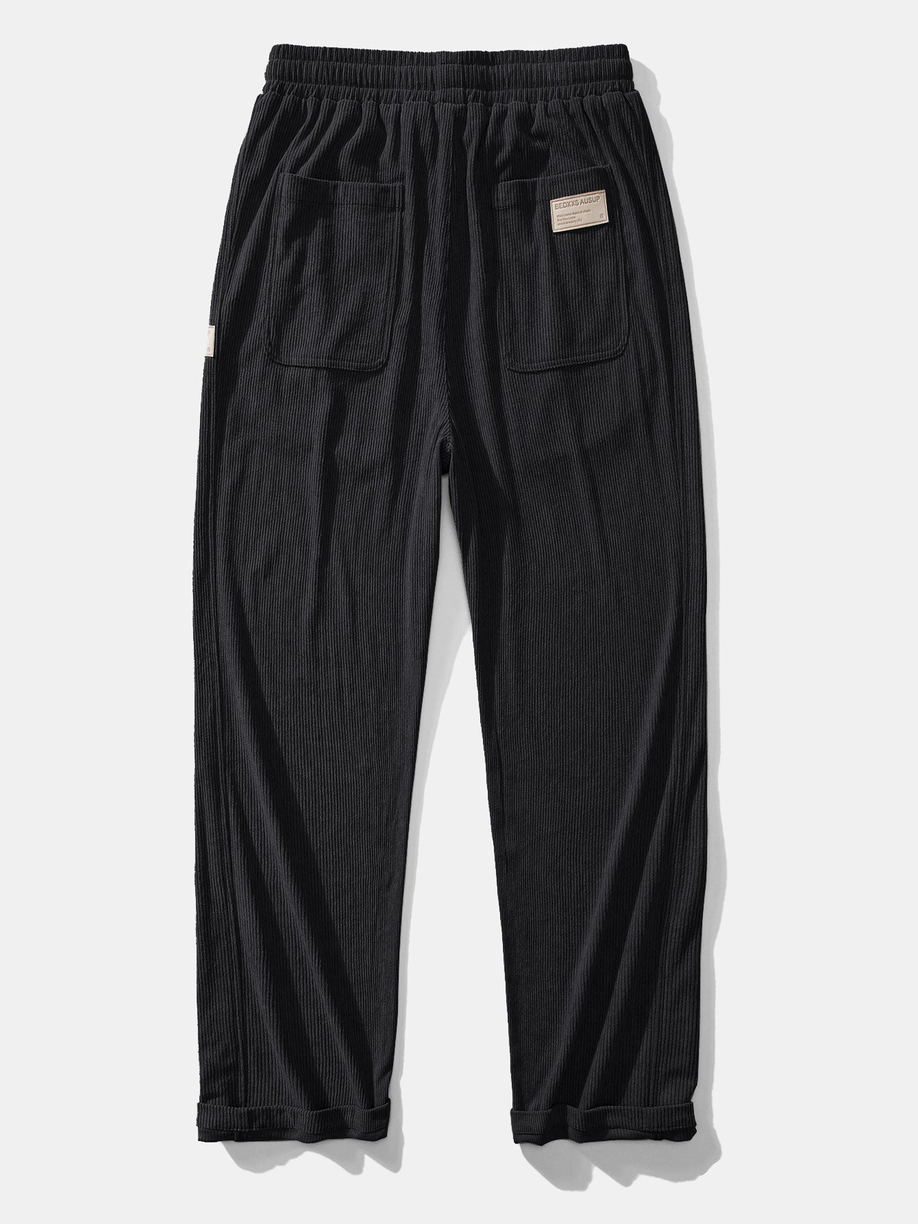 Sudadera Relax Fit Contrast Corduroy Polo Collar & Straight Leg Corduroy pantalón