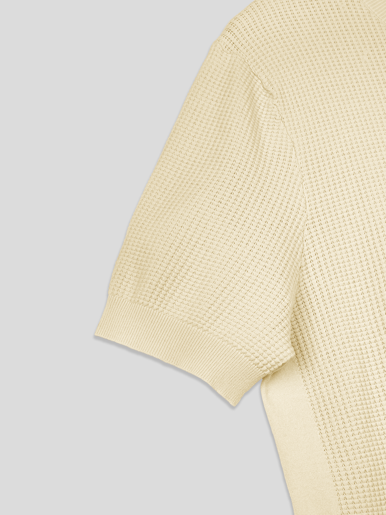 Camiseta Gentletejido Honeycomb de manga corta tejidoted