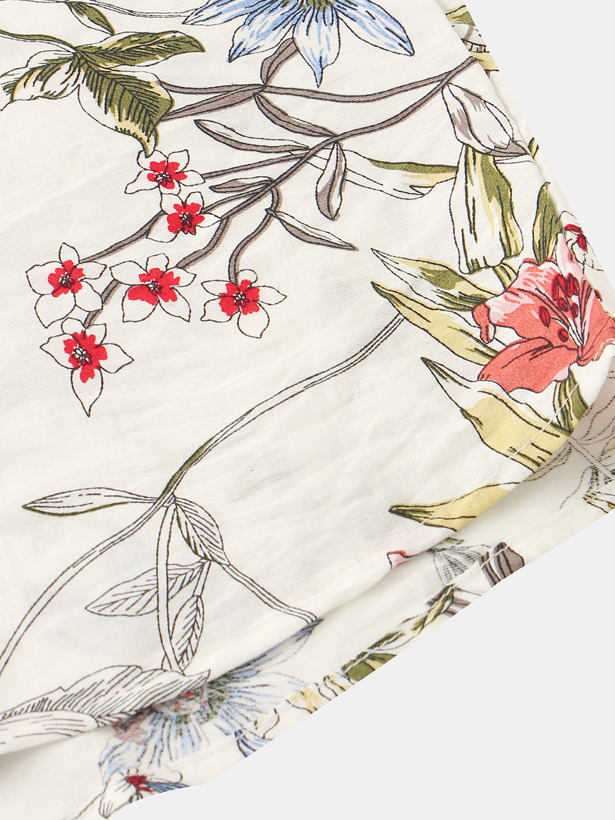 Camisa Summer floral vintage Hawaiian de manga corta para hombre