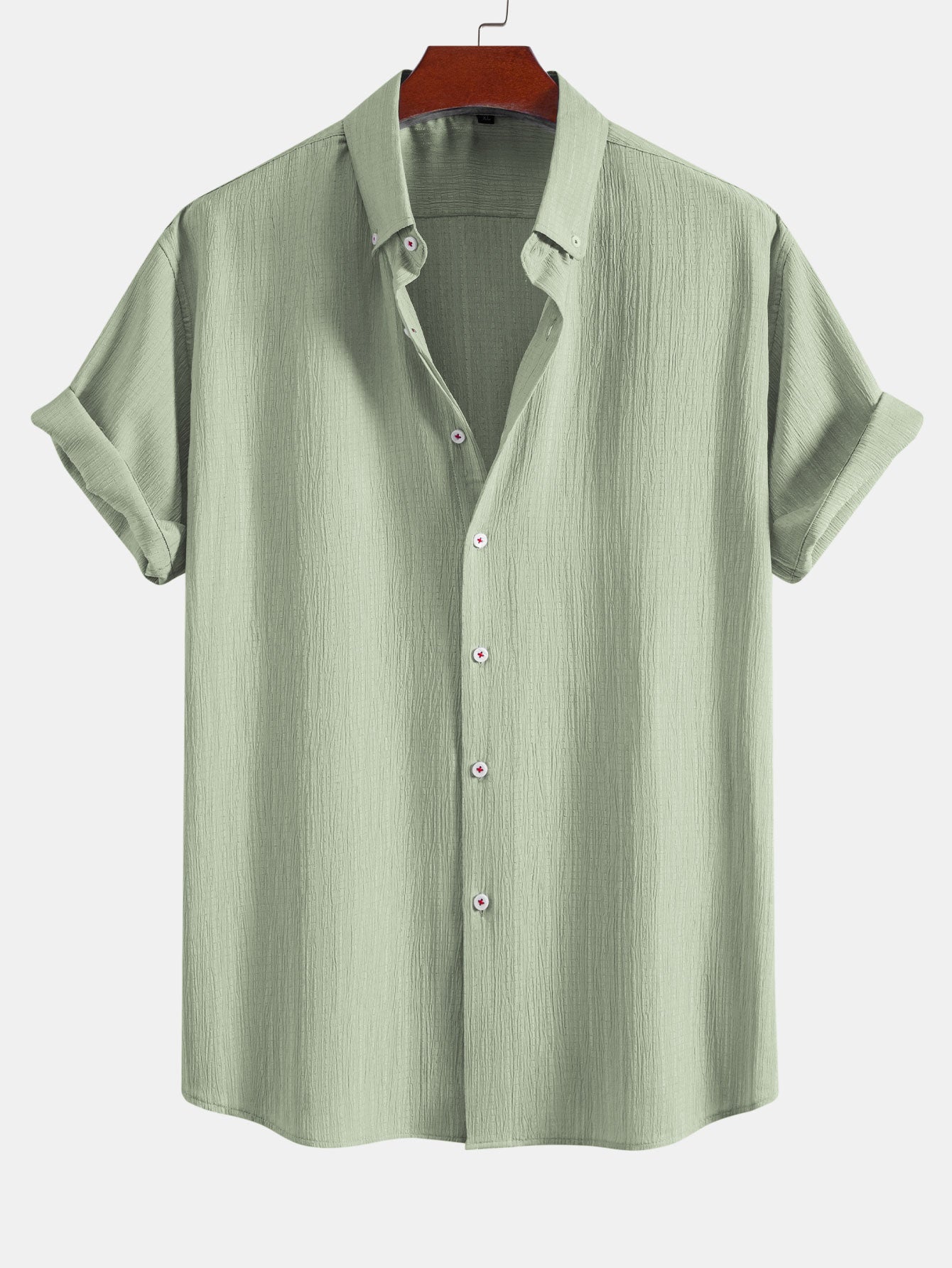 Camisa Crinkled Textured con botones