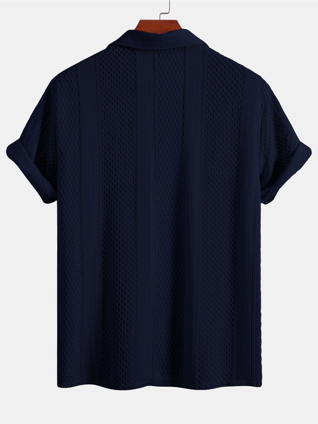 Camisa Geometric Jacquard Button Up