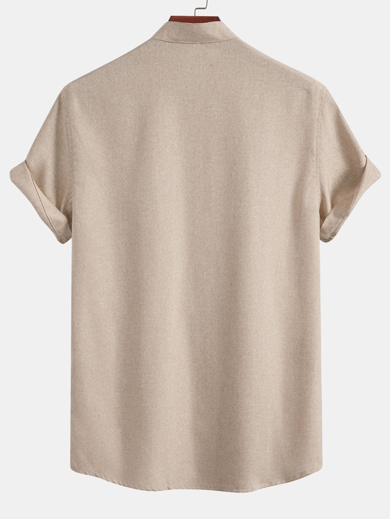 Camisa Contrast Pocket Stand Collar