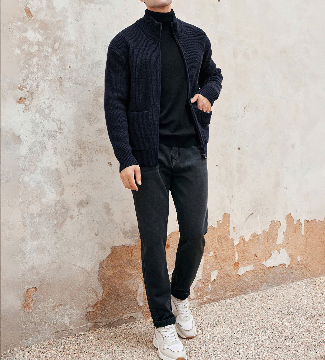 Chaqueta Gentletejido Full Zip Sweater