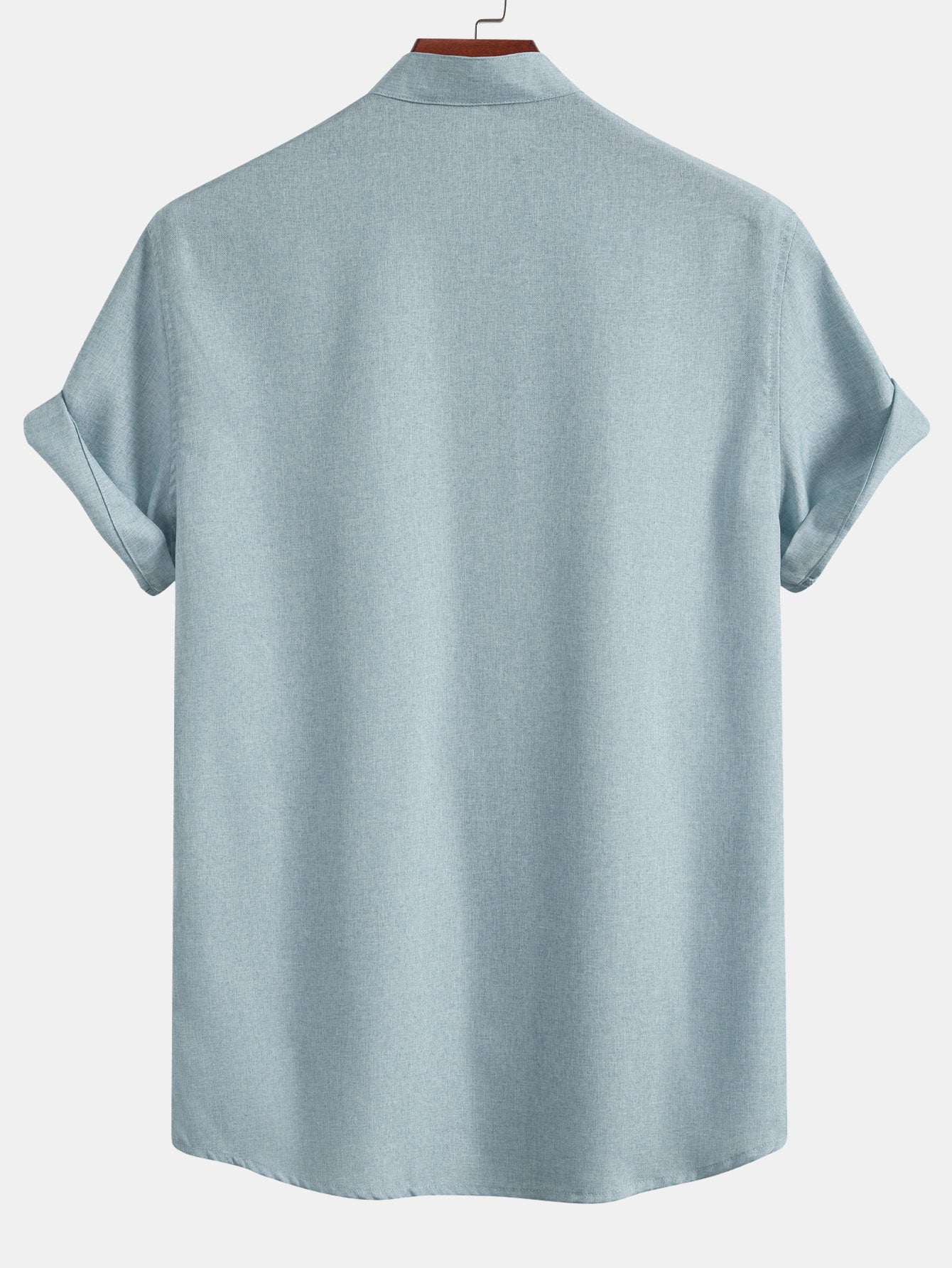 Camisa Contrast Pocket Stand Collar