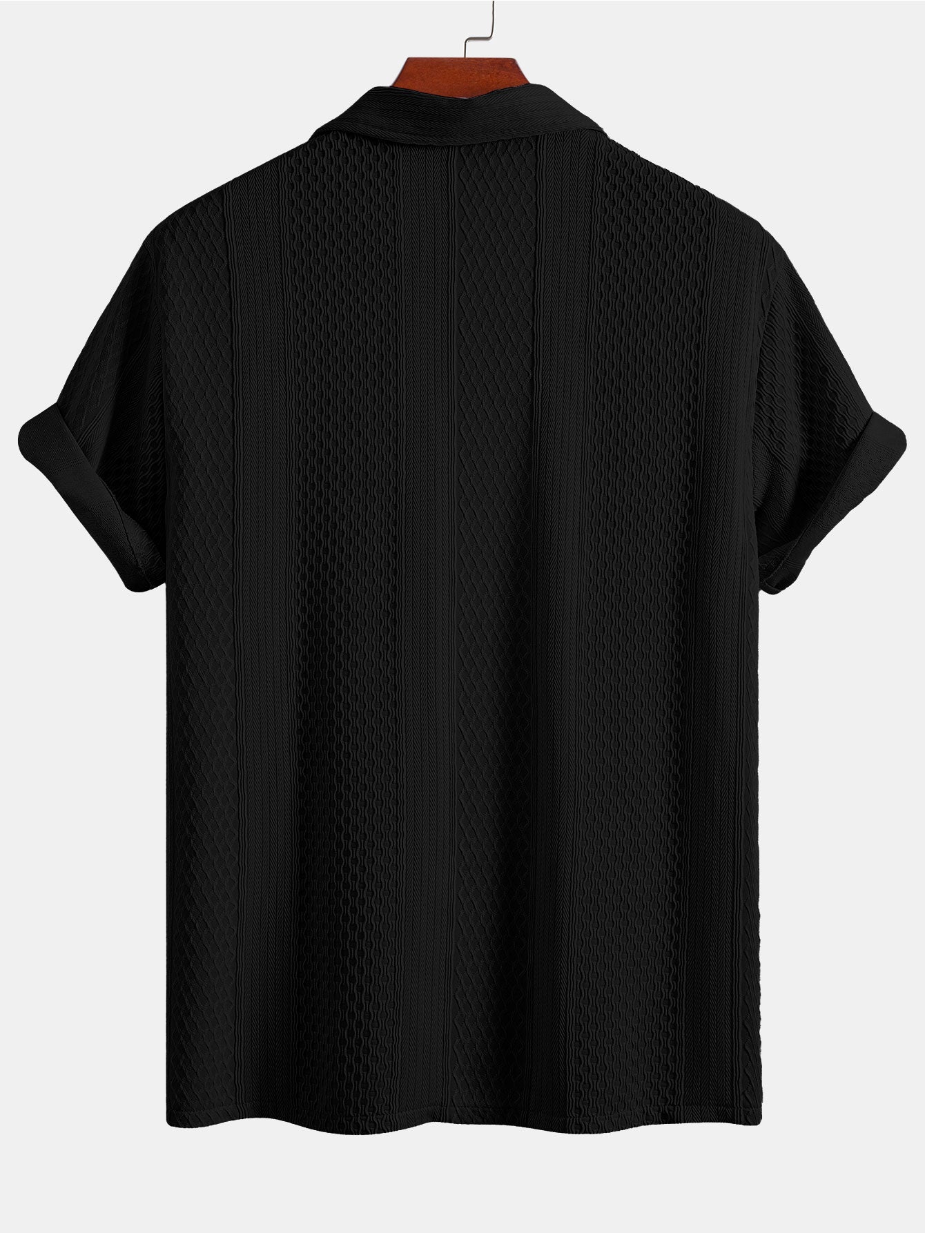 Camisa Geometric Jacquard Button Up