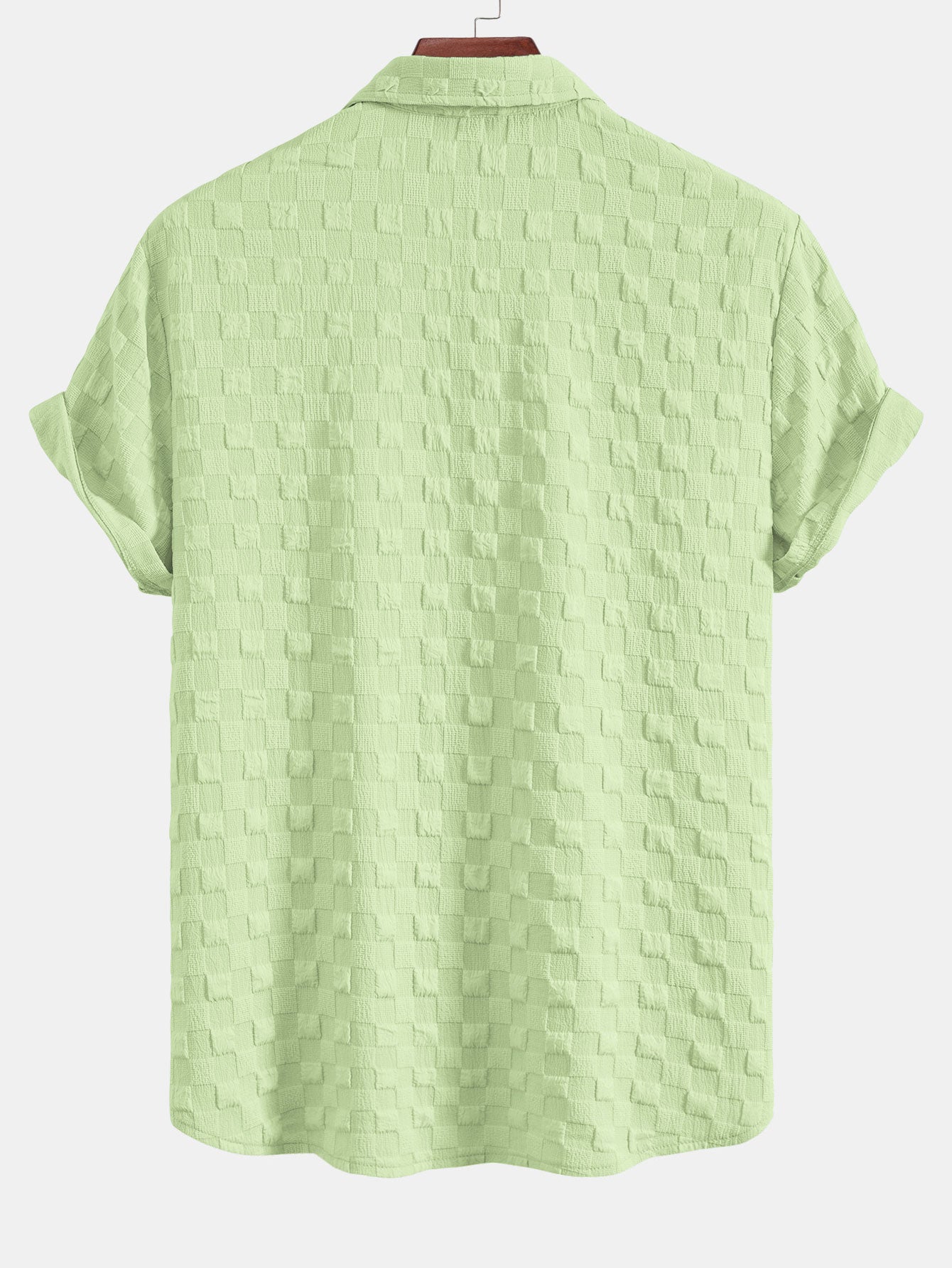 Camisa Checkerboard Textured Button Up
