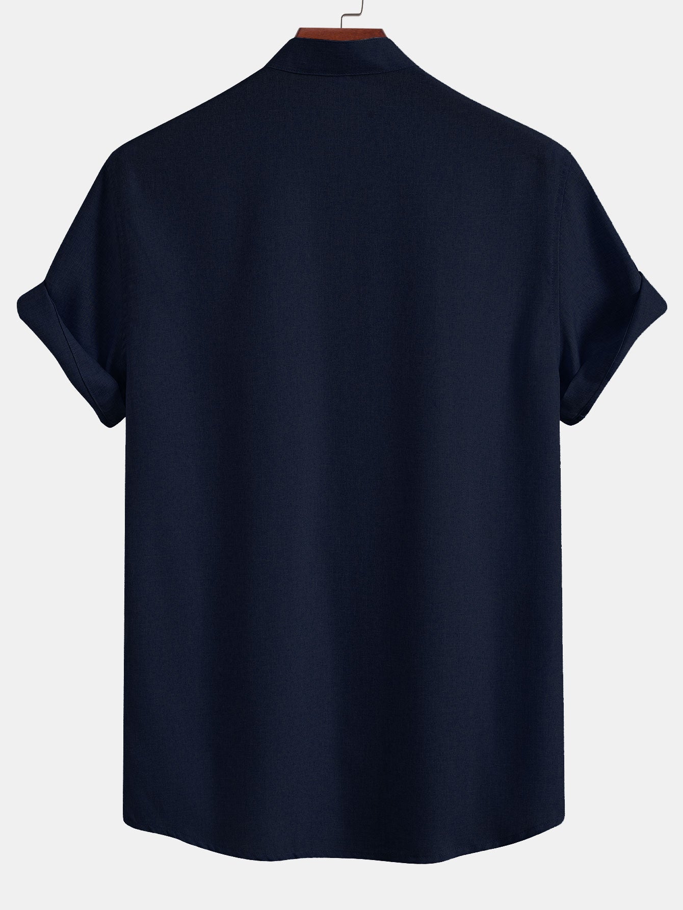 Camisa Contrast Pocket Stand Collar