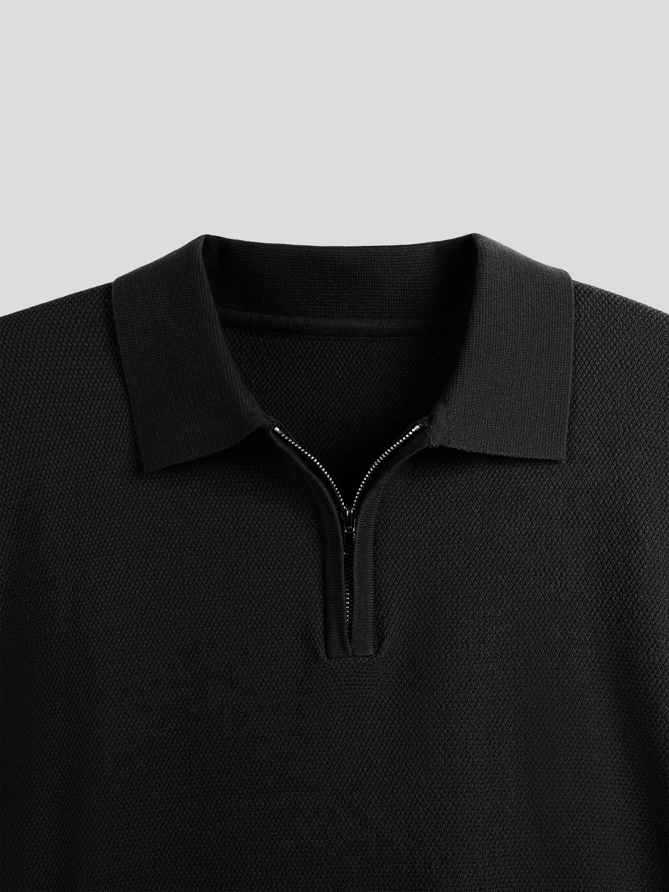 Flextejido Active tejidoted Zip Polo
