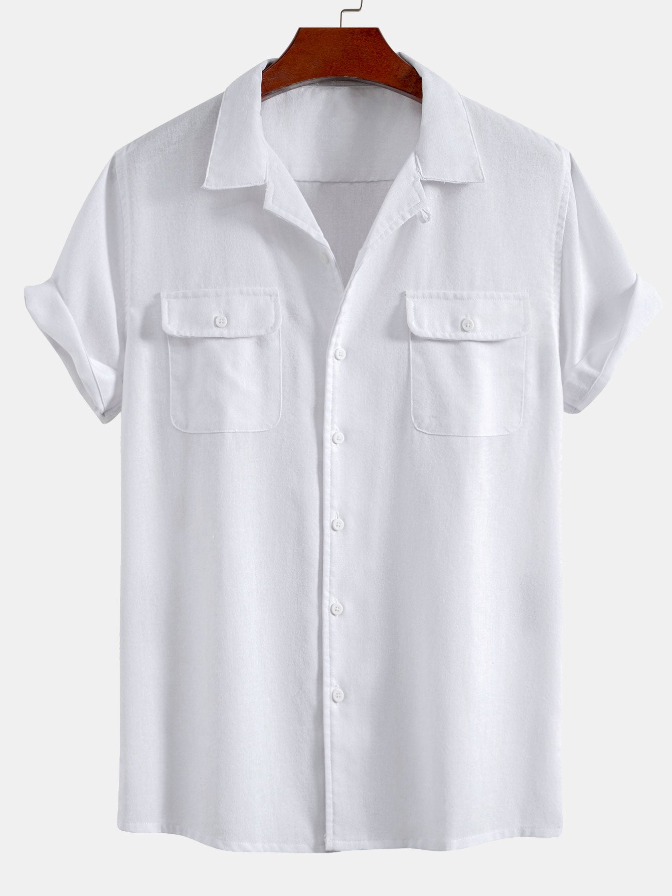 Camisa de lino Cuban With Pockets