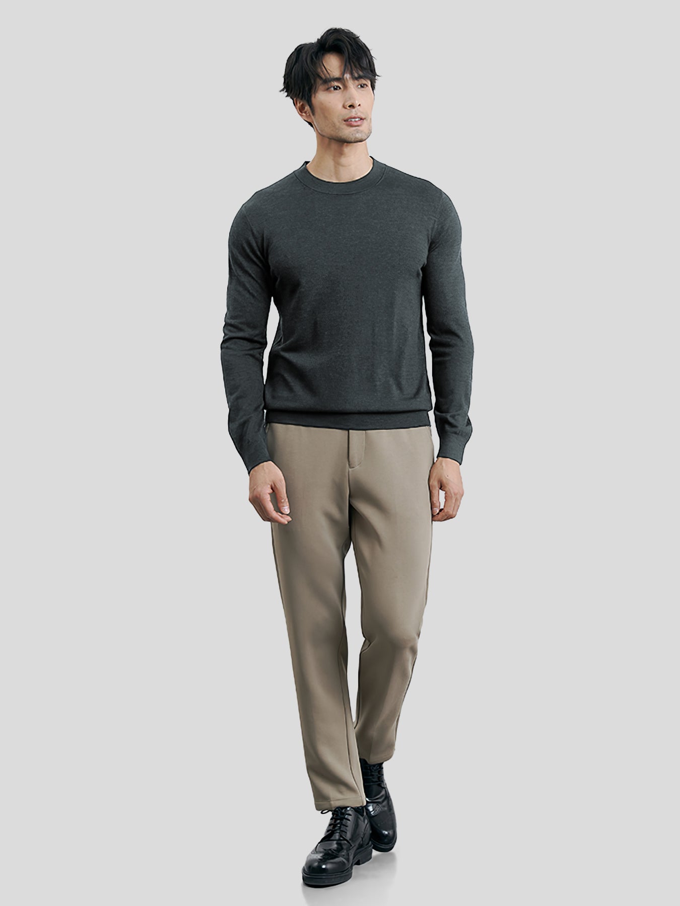 Gentletejido cuello redondo Sweater