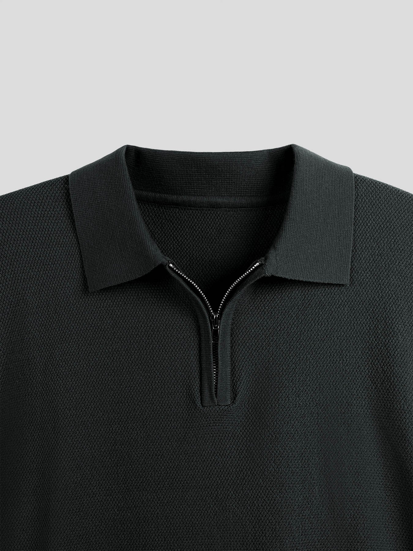 Flextejido Active tejidoted Zip Polo