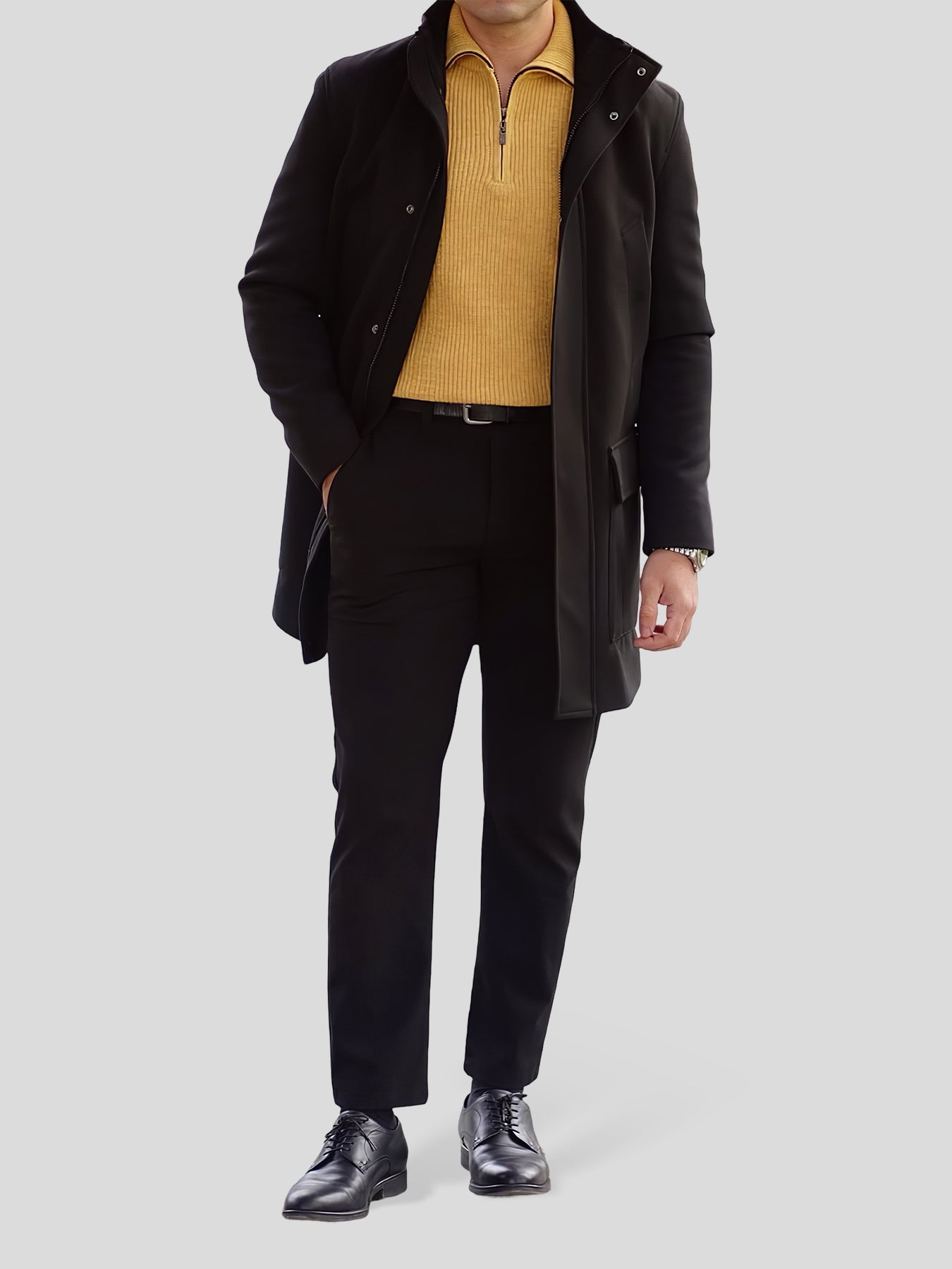 Gentletejido Half-Zip High cuello Sweater