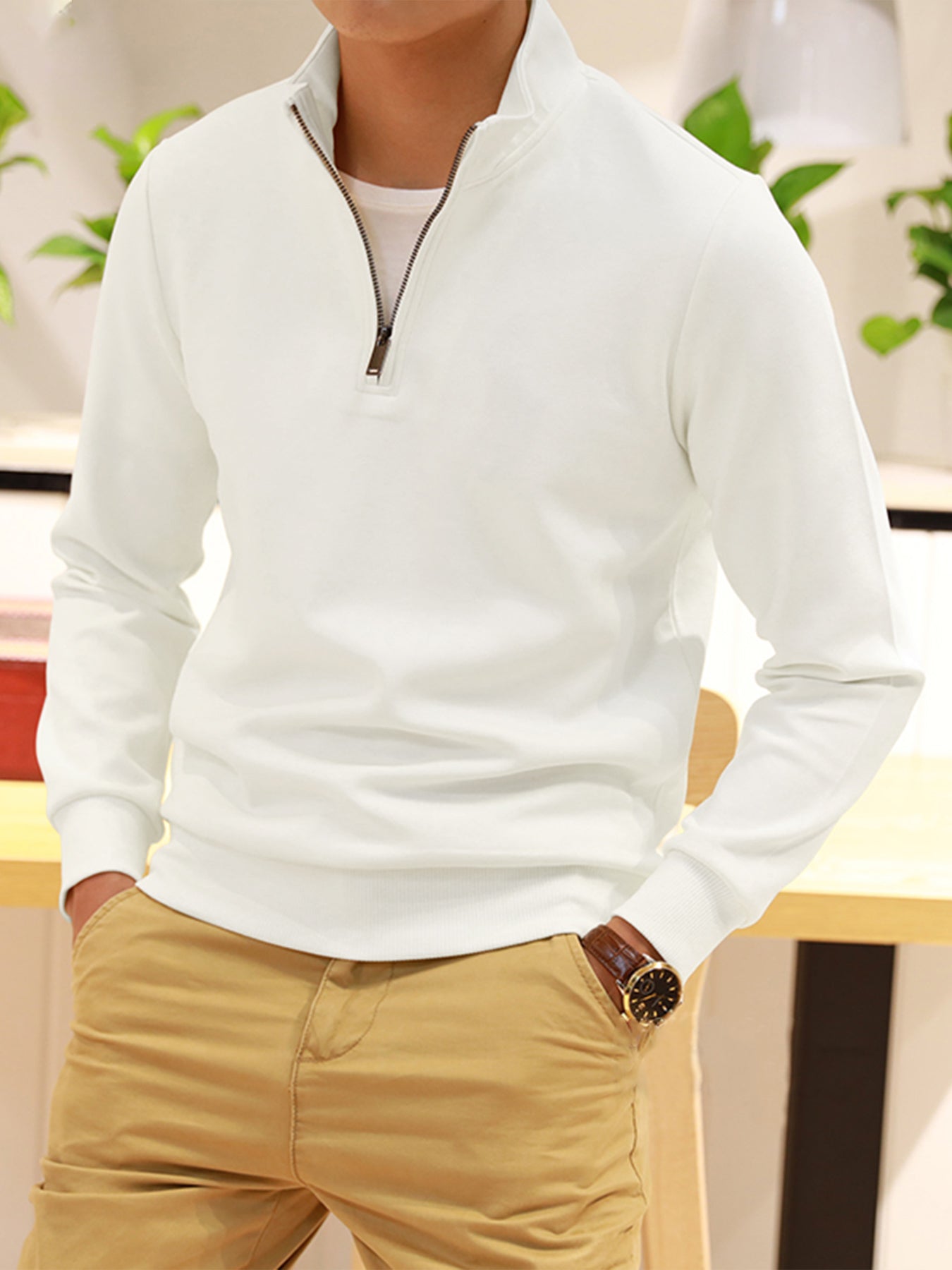 Sudadera CozySpacer Half Zip