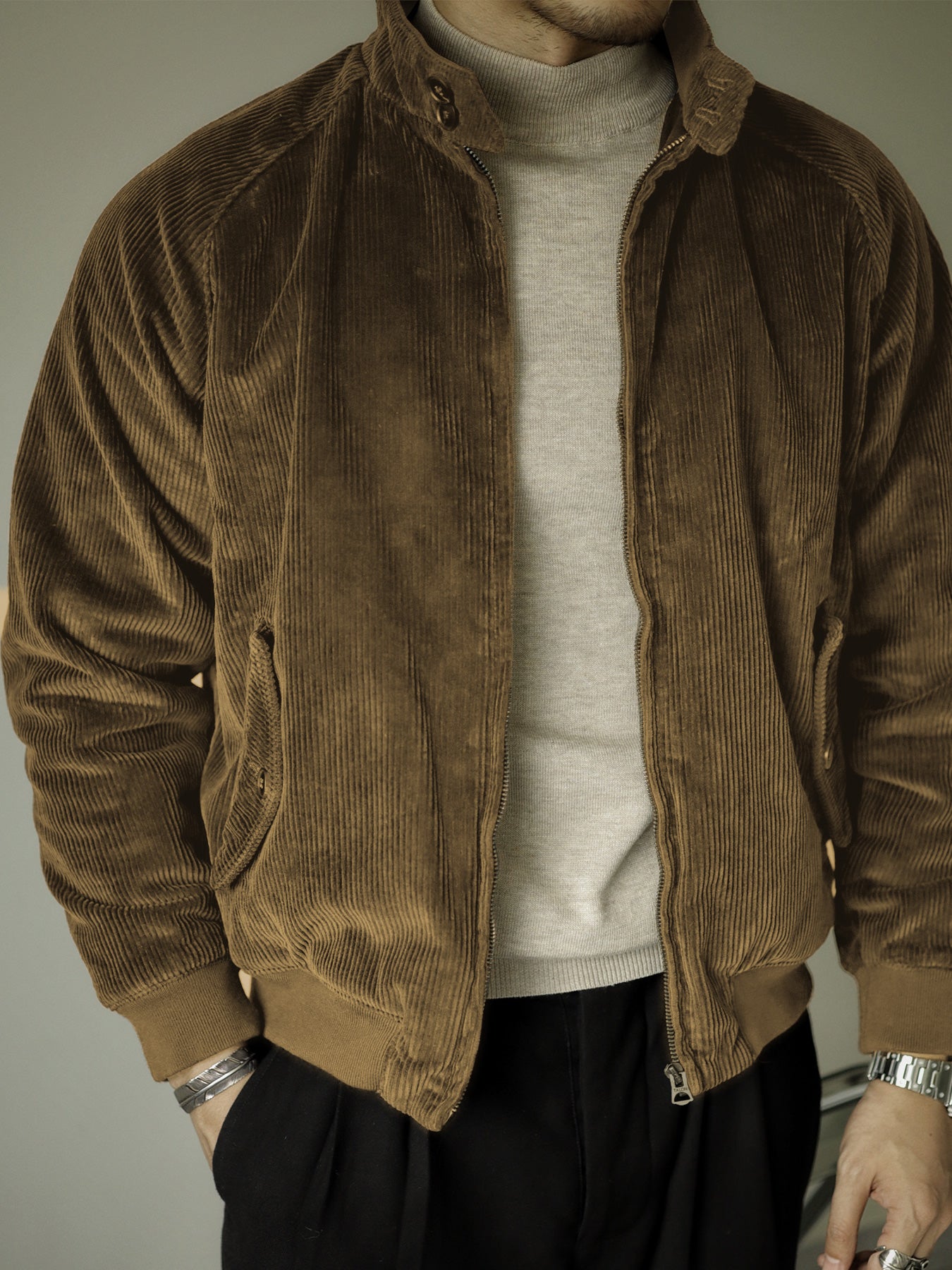 Chaqueta pana Harrington