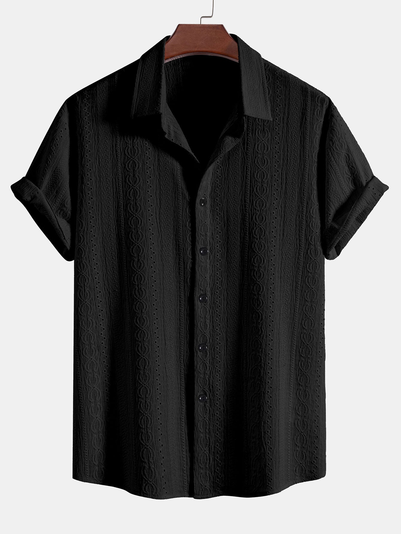 Camisa Textured Button Up