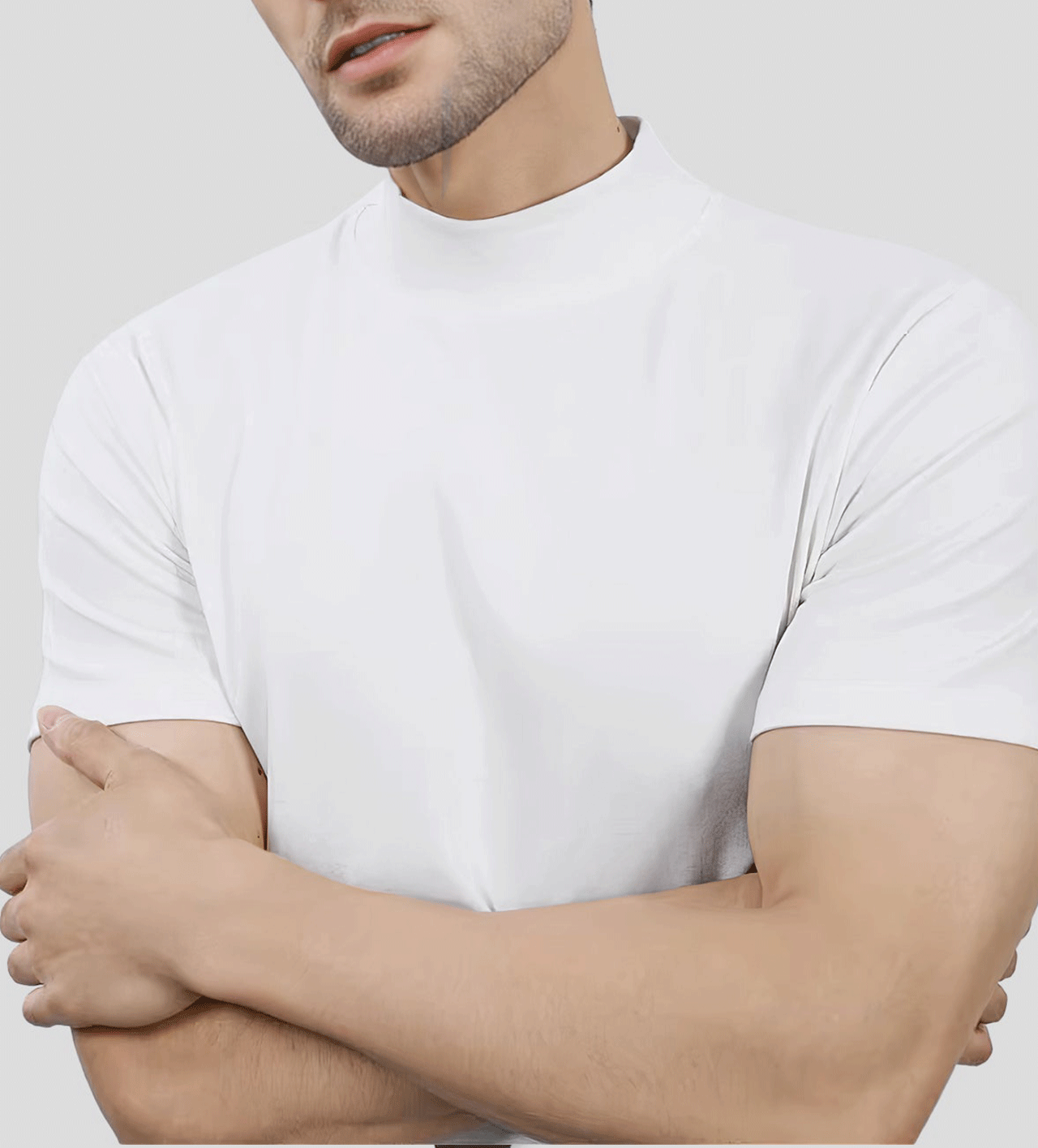StayCool 2.0 Mock Neck de manga corta Tee