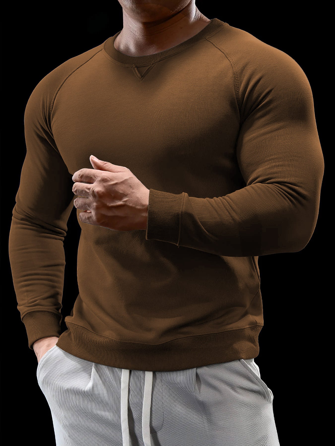 Sudadera CozySpacer cuello redondo