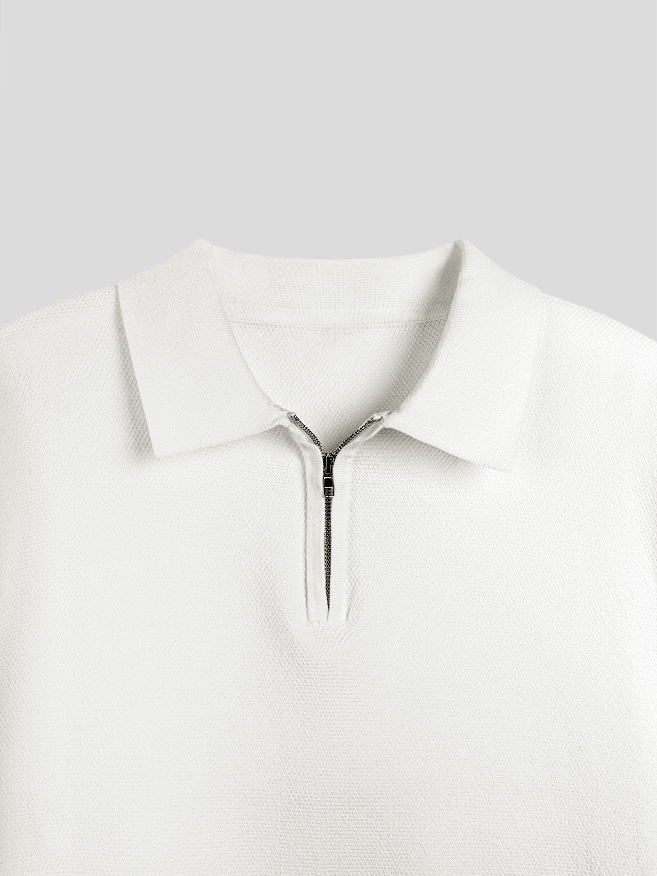 Flextejido Active tejidoted Zip Polo