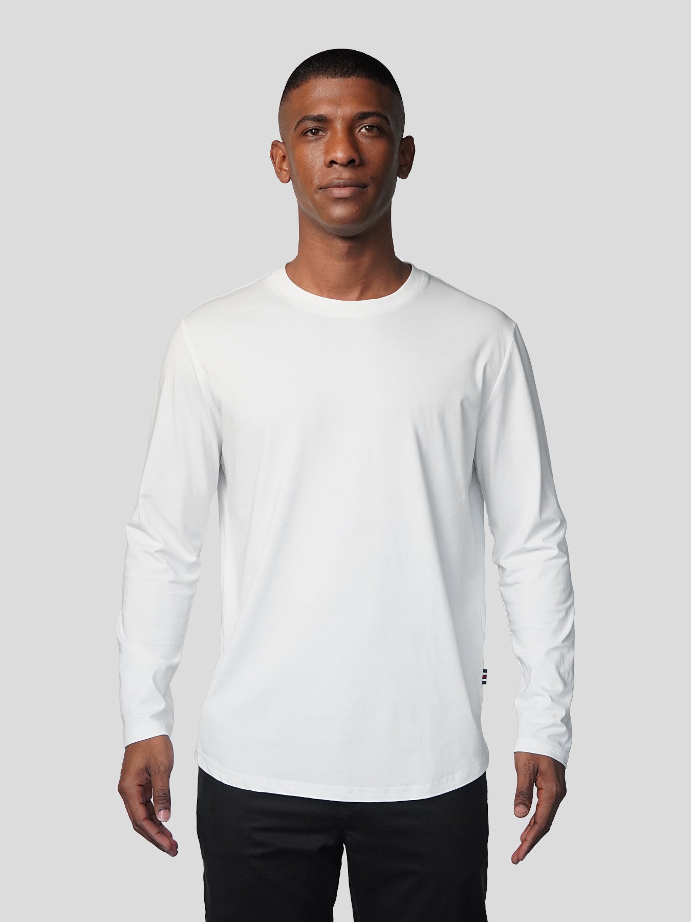 StaySmooth de manga larga Curve Hem Tee:clásico Fit