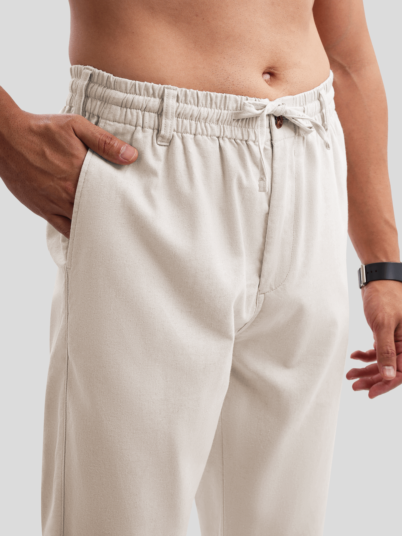 DreamWear Italian de lino Elastic Drawstring Pant