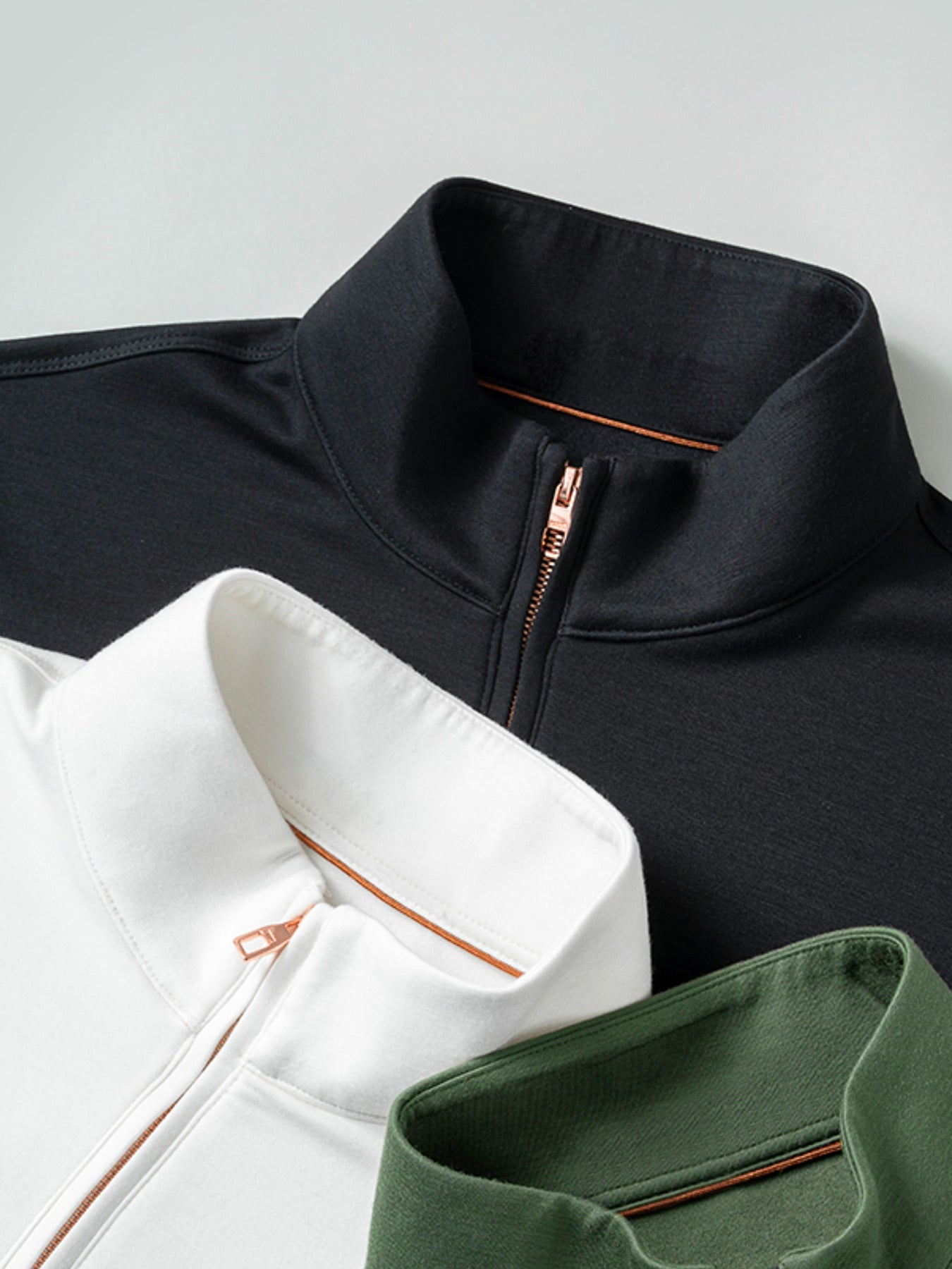 Sudadera SmoothBlend Half Zip Mock Neck