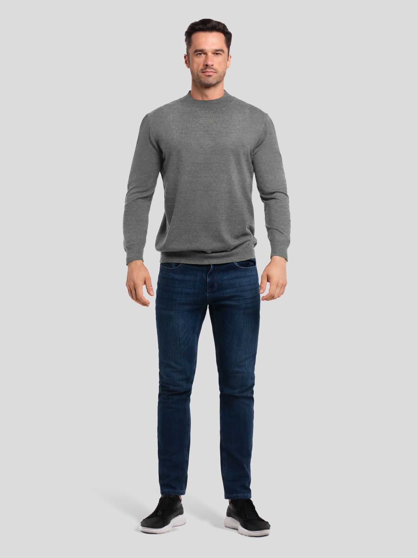 Gentletejido Ultra-suave Mock Neck Sweater
